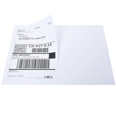 2000 Half Sheet 8.5″x5.5″ Shipping Label Blank Self Adhesive Sticker 2 Per Sheet