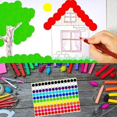 1“ Red Circle Dot Stickers Color Coding Labels, 1000PCS 2 Rolls