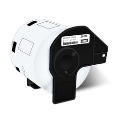 29mmx62mm 800/Roll White Paper Address Labels for Brother QL-1100 DK-1209 11209