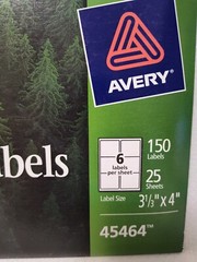 Avery 5164 EcoFriendly White Shipping Labels 3 1/3″x 4″ Laser/Inkjet Paper