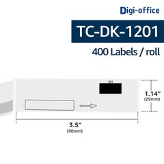 2Rolls Replace for Brother DK-1201 1.1″ x 3.5″ Address Label QL Label Printer