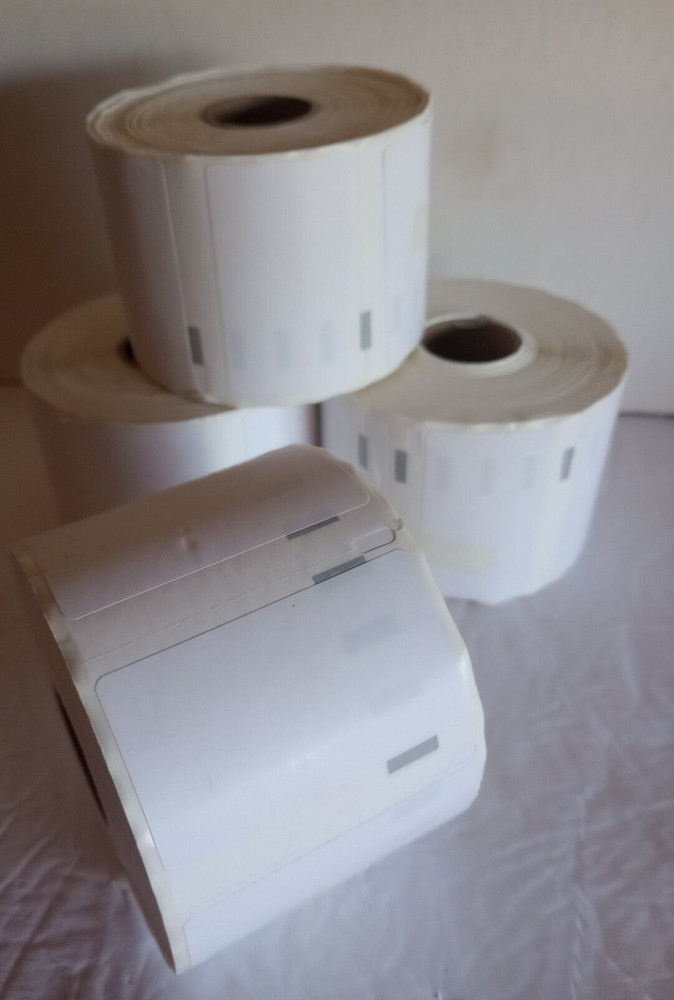 2 1/4″ X 1 1/4″ Labels (4) Rolls White New – No Packaging