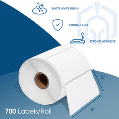 – 3″ X 2″ Direct Thermal Labels (7000 Count, 10 Rolls) – Perforated Product Pric