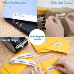 12 Rolls 500 per roll Multipurpose Labels Compatible For Dymo 30336 1” X 2 1/8”