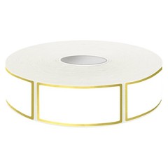 600 Golden Border Removable Freezer Labels Water Oil Resistant with Perforati…