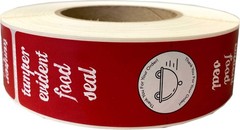 InStockLabels Tamper Proof Stickers, 1.5 x 6 Inches, Red, 500 Count Seal Stic…