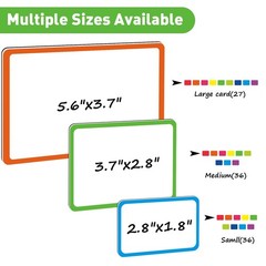 99 Pcs Magnetic Dry Erase Labels Reusable Name Magnets for Whiteboard 3 Sizes…