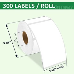 30256 2-5/16″ x 4″ White Adress Shipping Labels For Dymo LW 400 450 Turbo LOT