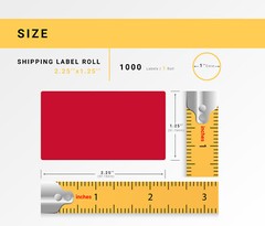 ZEBRA 2.25 x 1.25 Direct Thermal Labels RED BLUE YELLOW GREEN – 4 Rolls 1 Each