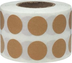 Tan 1/2″ Inch Round Adhesive Labels 1,000 Color Coding Dot Stickers for Effic…