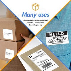 1.5″ x 1″ Thermal Labels – Rollo/Zebra Compatible, Adhesive, 4 Rolls (1380/Roll)