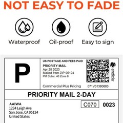 4 x 6 Fanfold / Roll Thermal Shipping Labels Paper for Zebra & Rollo Printers