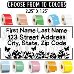 50 RETURN ADDRESS MAILING LABELS 2.25″×1.25 ENVELOPE STICKERS SCRATCH RESISTANT