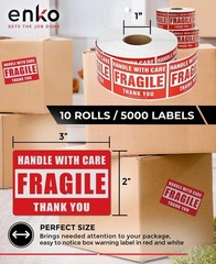 Shipping Warning Stickers – 10 Rolls, 5000 Labels