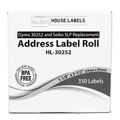 DYMO 30252 Direct Thermal Address Labels (1-1/8″ x 3-1/2″) – (75) Rolls of 350