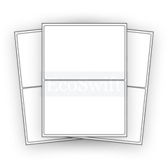 (100) 8.5 x 5.5 XL EcoSwift Shipping Half-Sheet Self-Adhesive eBay PayPal Labels