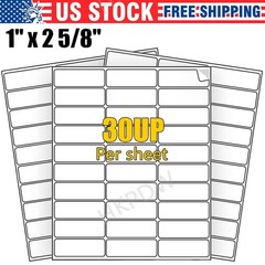 750-60000 Personalized Mailing Address labels 1″ x 2 5/8″ for Laser & Inkjet US