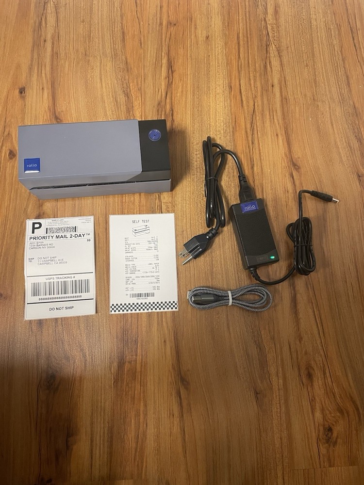 Rollo X1038 Label Printer Direct Thermal High Speed Printer Includes Cords