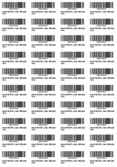 Amazon FBA 40-UP Labels White 52.5 x 29.7 mm on A4 – 100 Sheets – 4000 Labels