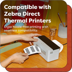 – 2″ X 8″ Direct Thermal Labels (2500 Count, 10 Rolls) – Long Format Barcode Sti