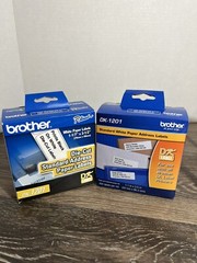 Brother DK1201 Standard White Address Labels, Never Used. Two Boxes.