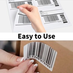Thermal Sticker Labels, Laser Inkjet Compatible, 3000 Count