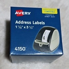 Avery Dennison 4150 260-labels 04150 1-1/8 X 3-1/2 White F/ Thermal Pers Label