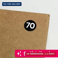 25 Sheets, 1-100 Number Stickers Labels – 0.4″ Round, Black, Pack of 2500