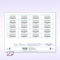 8-1/2″ x 11″ Adult Medical Wrist Band with 20 Labels, PLS-102W – Case of 1000