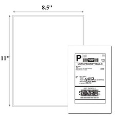 200 Full Sheet Shipping Labels 8.5″X11″ Blank Self Adhesive Laser inkjet Printer