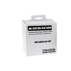 5 x DK-1201 DK1201 Address Labels 1.14″ x 3.5″ for Brother with Cartridge Frame