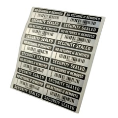 500 Labels Sticker Warranty Void If Removed Tamper Proof with Serial no 50×25 mm