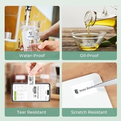 Thermal Labels for Nelko PM220 Label Maker, 2 inch (50mm) Round Thermal Label…