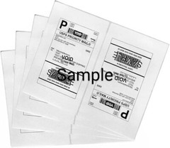 500 8.5″ X 5.5″ Half Sheet Labels Shipping Self Adhesive Rounded Inkjet Ups