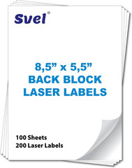 High-Opacity Blockout Shipping Labels – Half Sheet 5.5″ x 8.5″ – Cover Old Barco