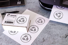 White Sticker FBA Labels – 4″ X 3.33″ – Laser/Inkjet Compatible – (6 per Sheet),