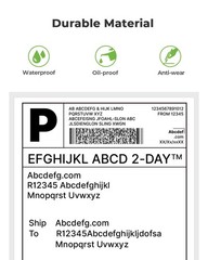 Nelko Genuine 4×6 Direct Thermal Shipping Label (Pack of 500 Fan-Fold Labels)…