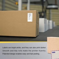 High Quality Matte Labels 2.25 Inch x 1.25 Inch Compatible with Thermal Printers