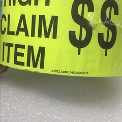 ULINE High Claim Item Labels Yellow – 500/Roll S-5922