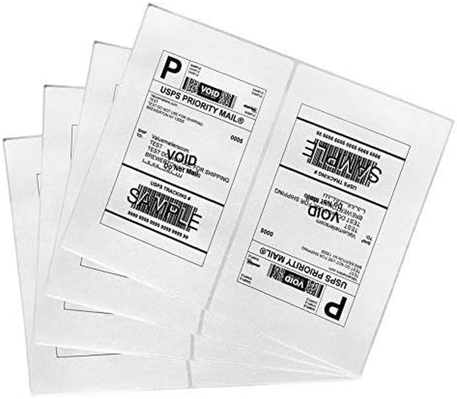 Shipping Label with Rounded Corner, 8.5 X 5.5 Inches Half Sheet Self Adhesive Sh