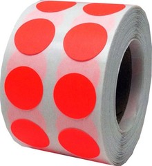 White 1/2″ Inch Round Adhesive Labels 1,000 Color Coding Dot Stickers for Effic