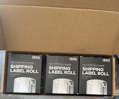 Onyx Thermal Shipping Label Roll 4”x6.25” (750 Labels) 3 Pack