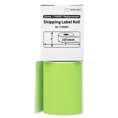 DYMO LW 1744907 GREEN 4XL 4×6 4″x6″ – (20) Rolls All-Purpose Labels – FREE SHIP