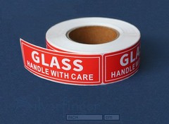 900 GLASS Labels 1×3” Handle With Care Shipping Moving Adhesive Packing Stickers