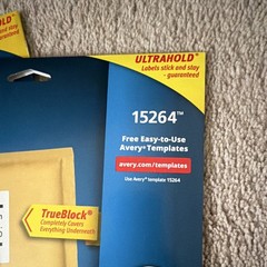 Avery 15264 TrueBlock Shipping Labels White 3 1/3″ x 4″ Lot of 4 Packs