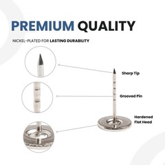 19MM Flathead GROOVED Pins for Retail Security Tags EAS Loss Prevention – 100…