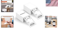 1000 4×6 Inch Direct Thermal Labels – Waterproof & Strong Adhesion for Shipping
