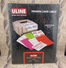 Uline 200 Premium Laser Labels S-5044 Shipping Labels 5 1/2″ X 8 1/2″ USA Made