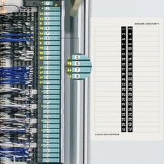 4-Piece Reusable Circuit Breaker Labels for Quick Identification & Organization