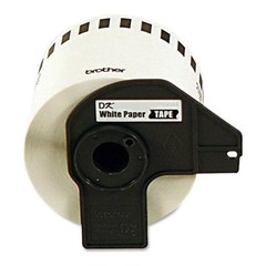 Brother Dk4205 Removable Label, Black/White, Labels/Roll: Continuous